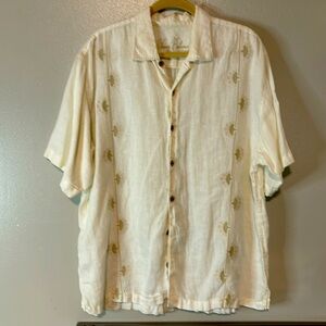 Tommy Bahama Guayabera Style shirt size XL in excellent condition